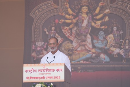Address by the chief guest, Sanjay Gupta ji, at Shri Vijayadashami Utsav 2026