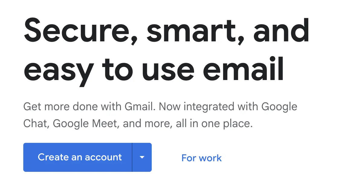 gmail sign up